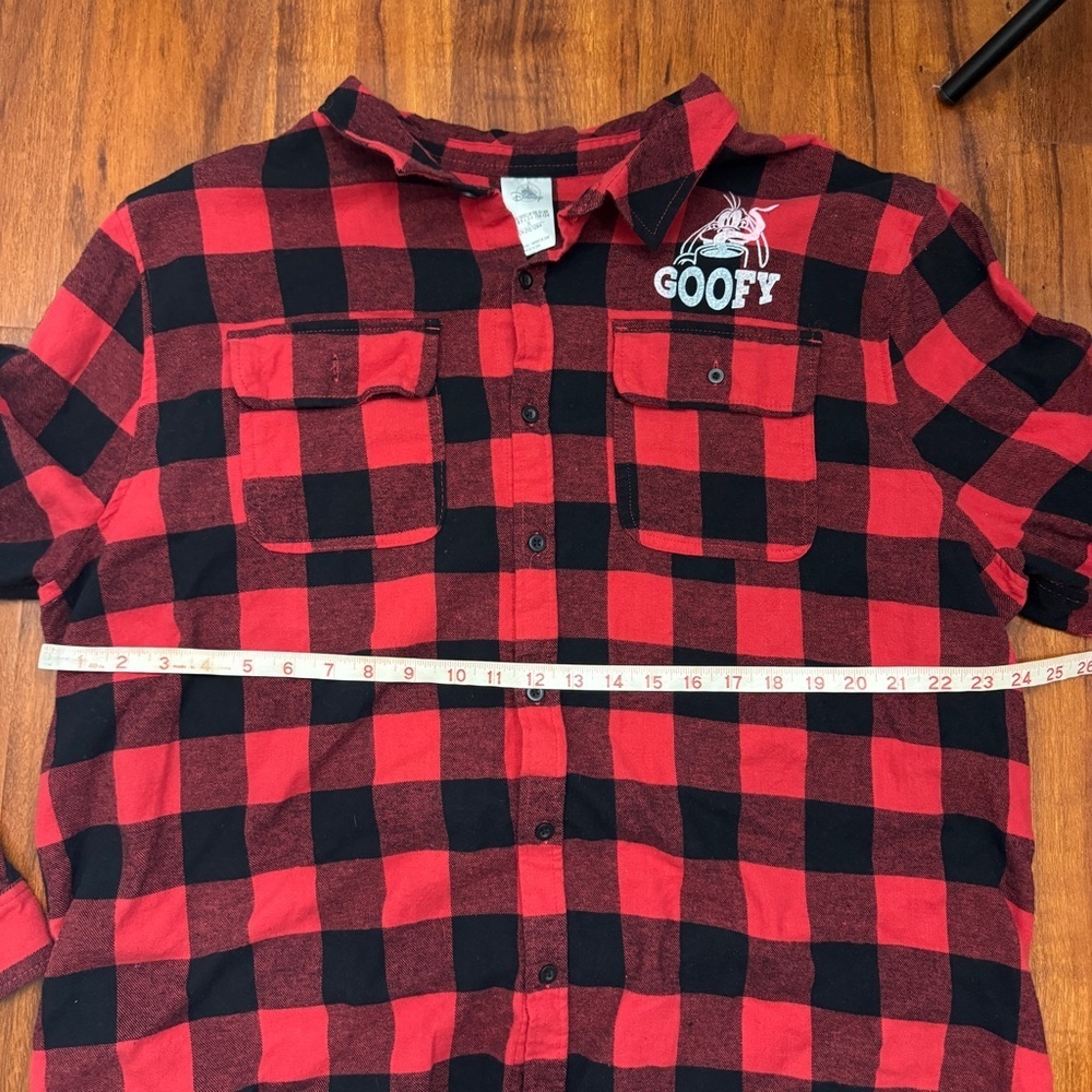 Disneyland Frontierland Vintage Goofy Plaid Shirt Size XXL - Picture 7 of 9